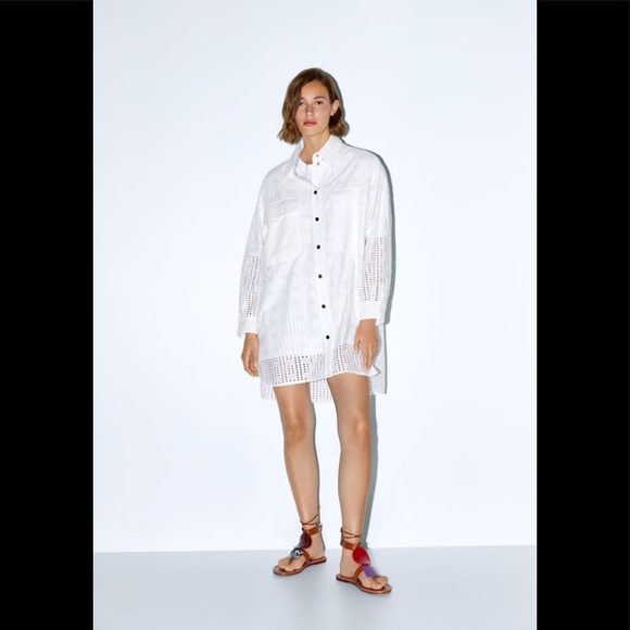 green emerald velvet dress Zara White Collared Floral Embroidered Long Sleeve Mini Shirt Dress Si   Brie